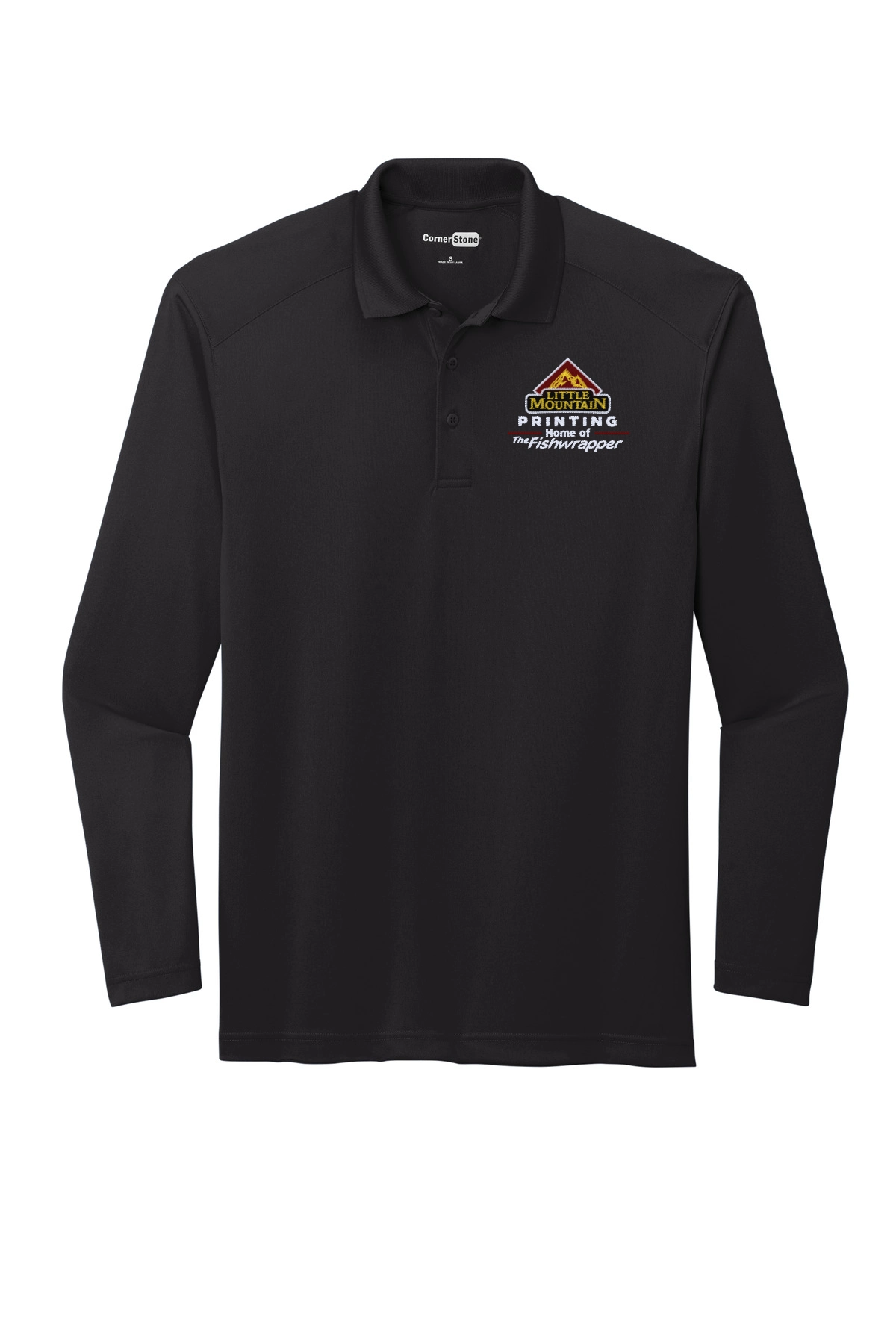 Variant Image for CS418LS  - CornerStone® Select Lightweight Snag-Proof Long Sleeve Polo - LMP - 3 Color - Maroon,White,Gold - Website Little Mountain Printing