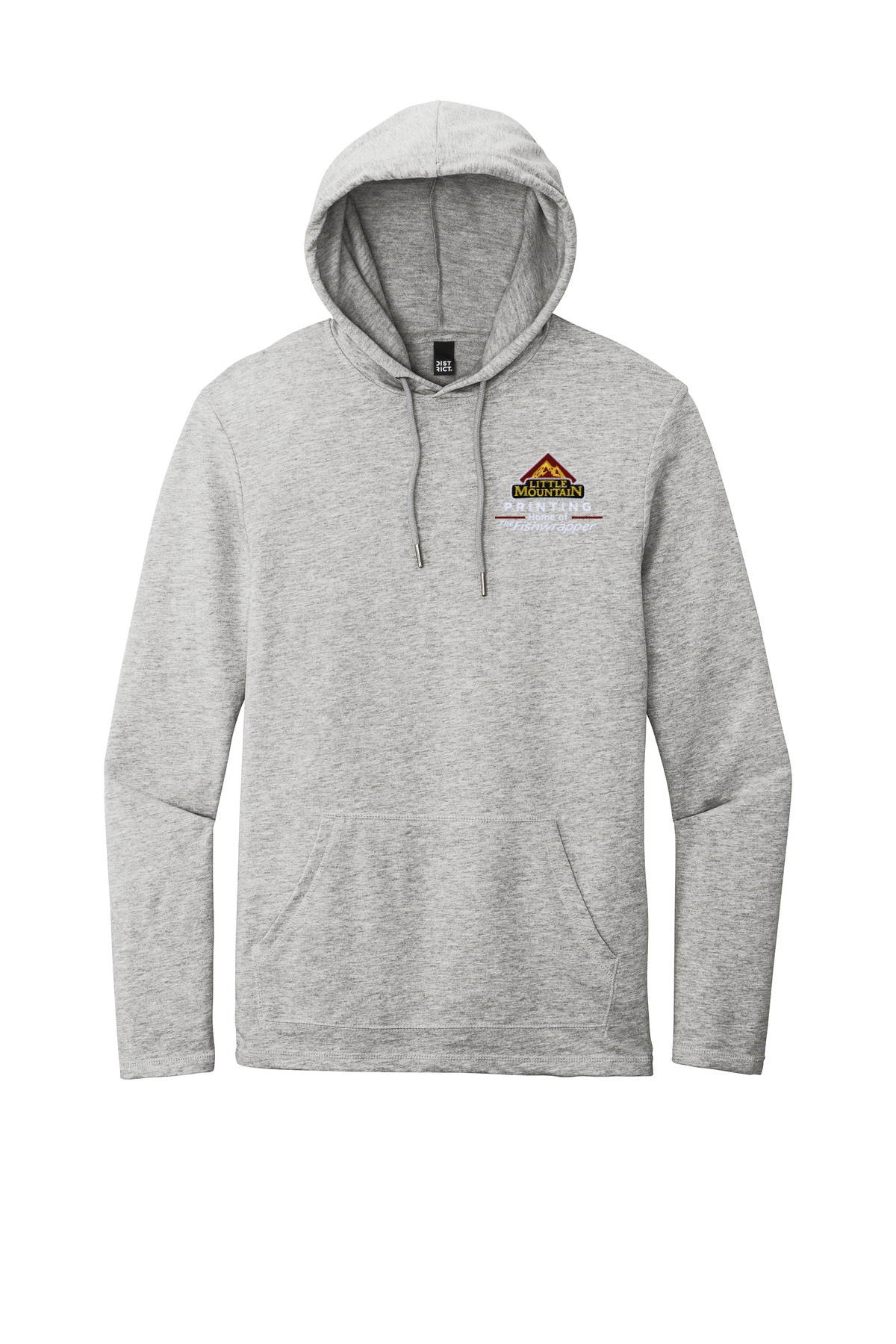 Variant Image for DT571 - District® Featherweight French Terry™ Hoodie - LMP - 3-Color White - Website Little Mountain Printing