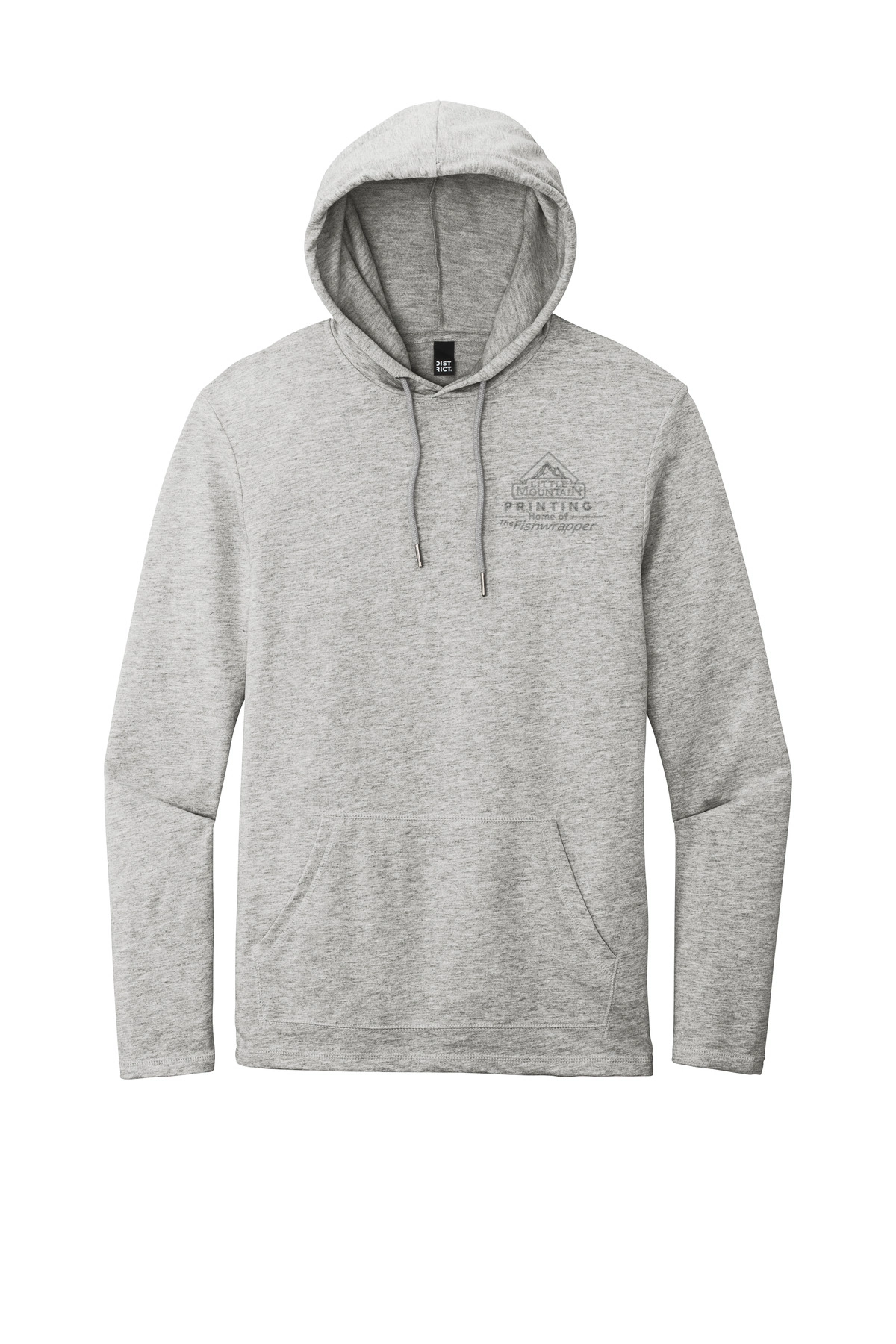 Variant Image for DT571 - District® Featherweight French Terry™ Hoodie - LMP - 1 Color - Tone on Tone - Website Little Mountain Printing