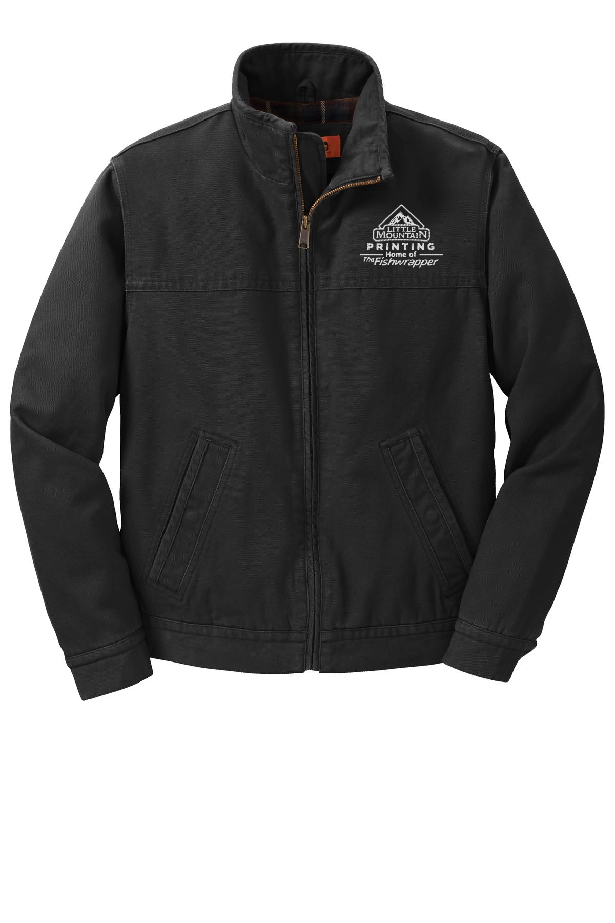 Variant Image for CSJ40  - CornerStone® Washed Duck Cloth Flannel-Lined Work Jacket - LMP - 1 Color - White - Website Little Mountain Printing