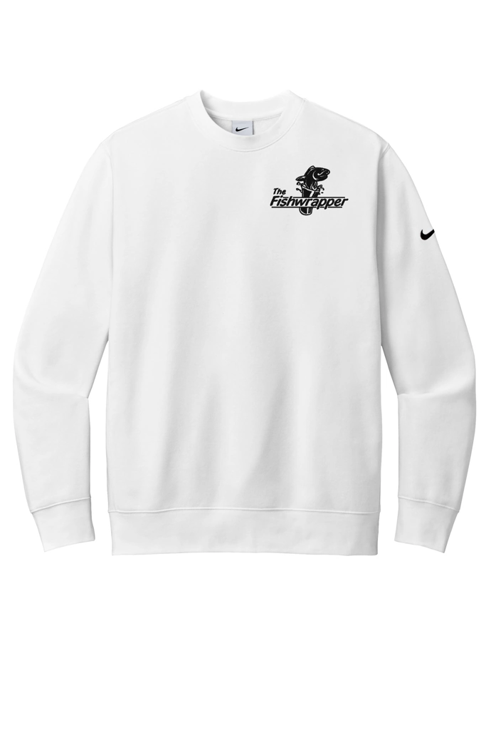 Variant Image for NKFD9863 - Nike Club Fleece Sleeve Swoosh Crew - FW - 1 Color Black - Website Little Mountain Printing
