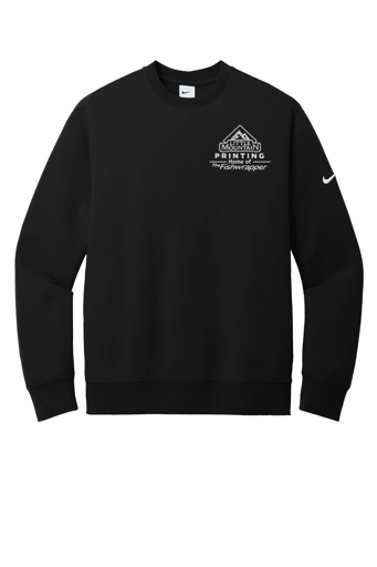 Variant Image for NKFD9863 - Nike Club Fleece Sleeve Swoosh Crew - LMP - 1 Color - White - Website Little Mountain Printing