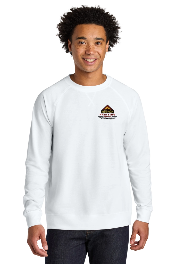 Variant Image for NL9000 - Next Level Apparel® Laguna Raglan Sweatshirt - LMP - 3-Color Black - Website Little Mountain Printing