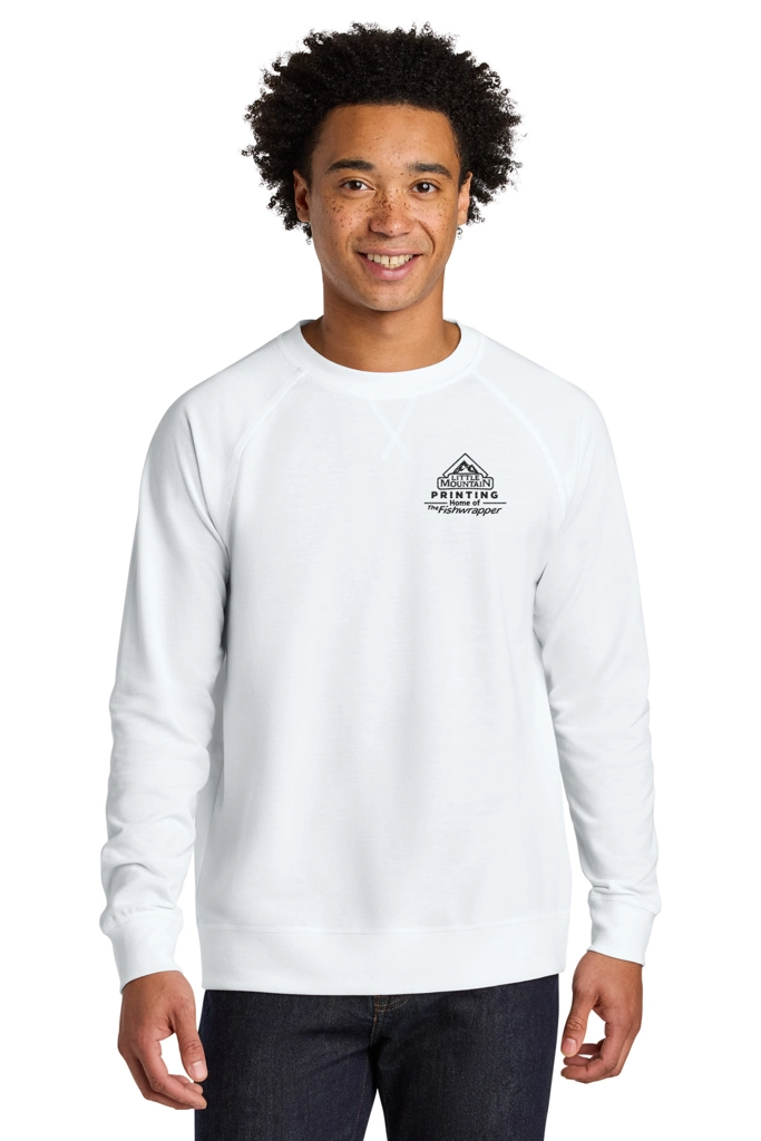 Variant Image for NL9000 - Next Level Apparel® Laguna Raglan Sweatshirt - LMP - 1 Color - Black - Website Little Mountain Printing