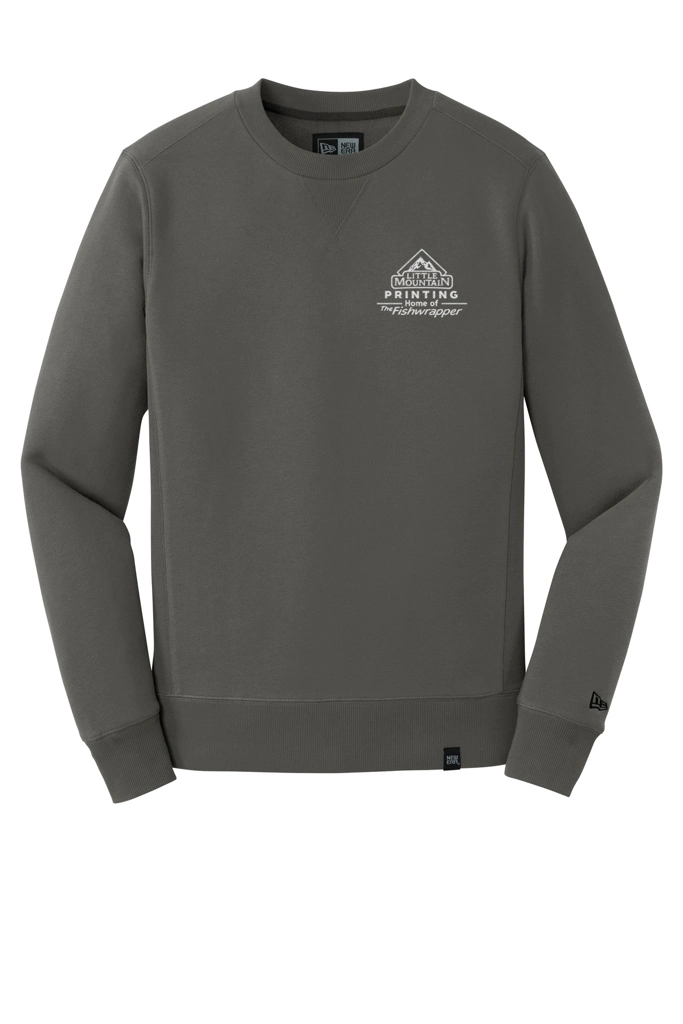 Variant Image for NEA501 - New Era® French Terry Crew - LMP - 1 Color - White - Website Little Mountain Printing