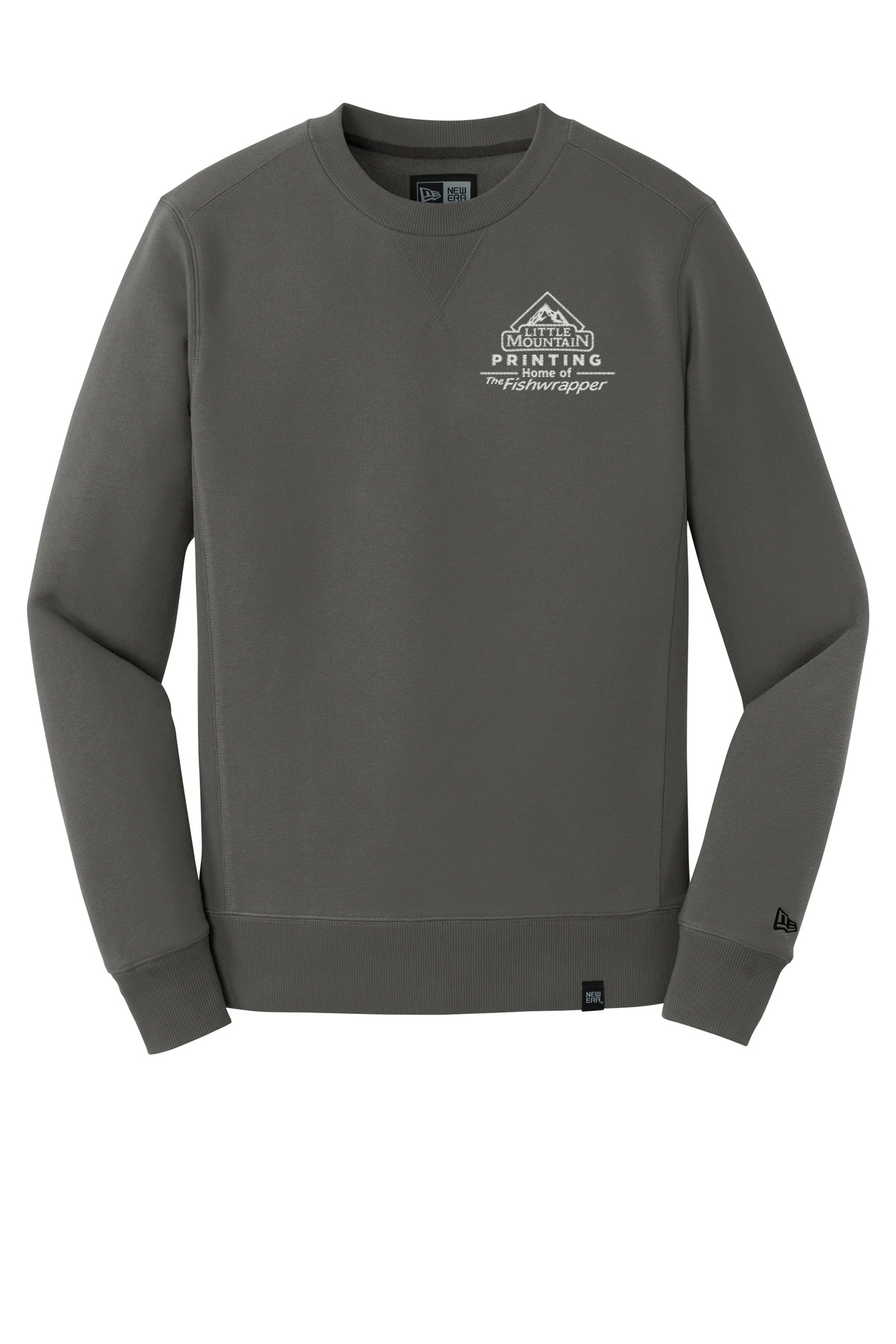 Variant Image for NEA501 - New Era® French Terry Crew - LMP - 1 Color - White - Website Little Mountain Printing