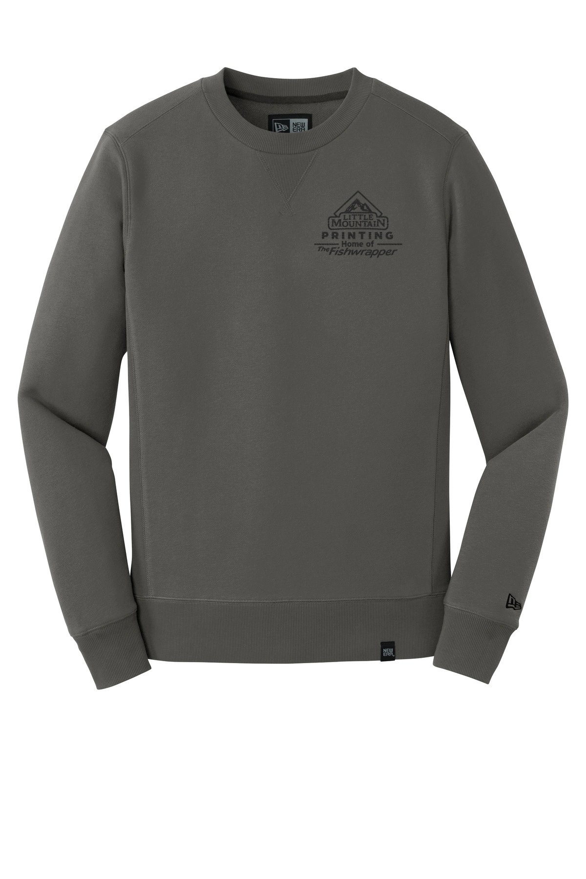 Variant Image for NEA501 - New Era® French Terry Crew - LMP - 1 Color - Black - Website Little Mountain Printing