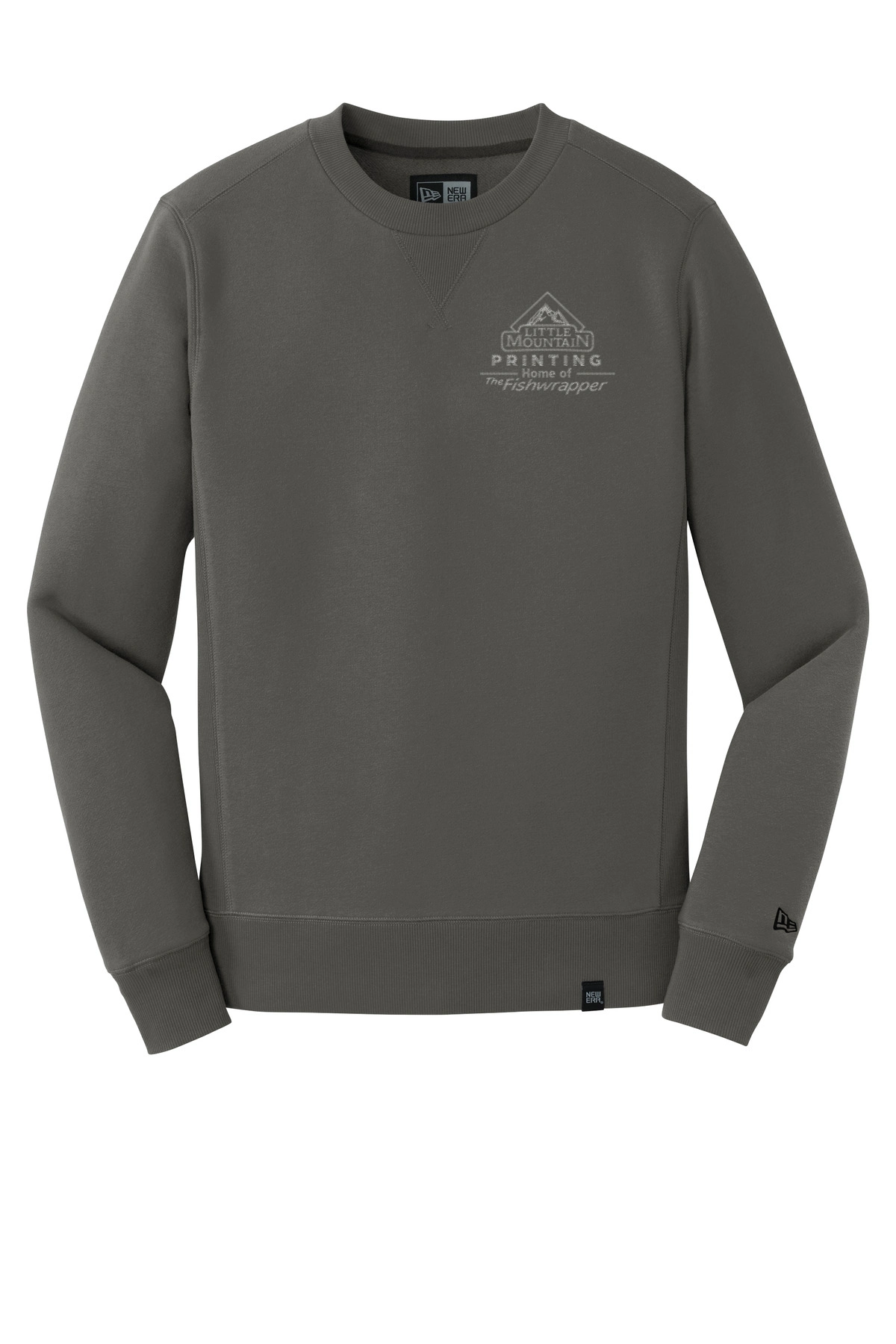 Variant Image for NEA501 - New Era® French Terry Crew - LMP - 1 Color - Tone on Tone - Website Little Mountain Printing