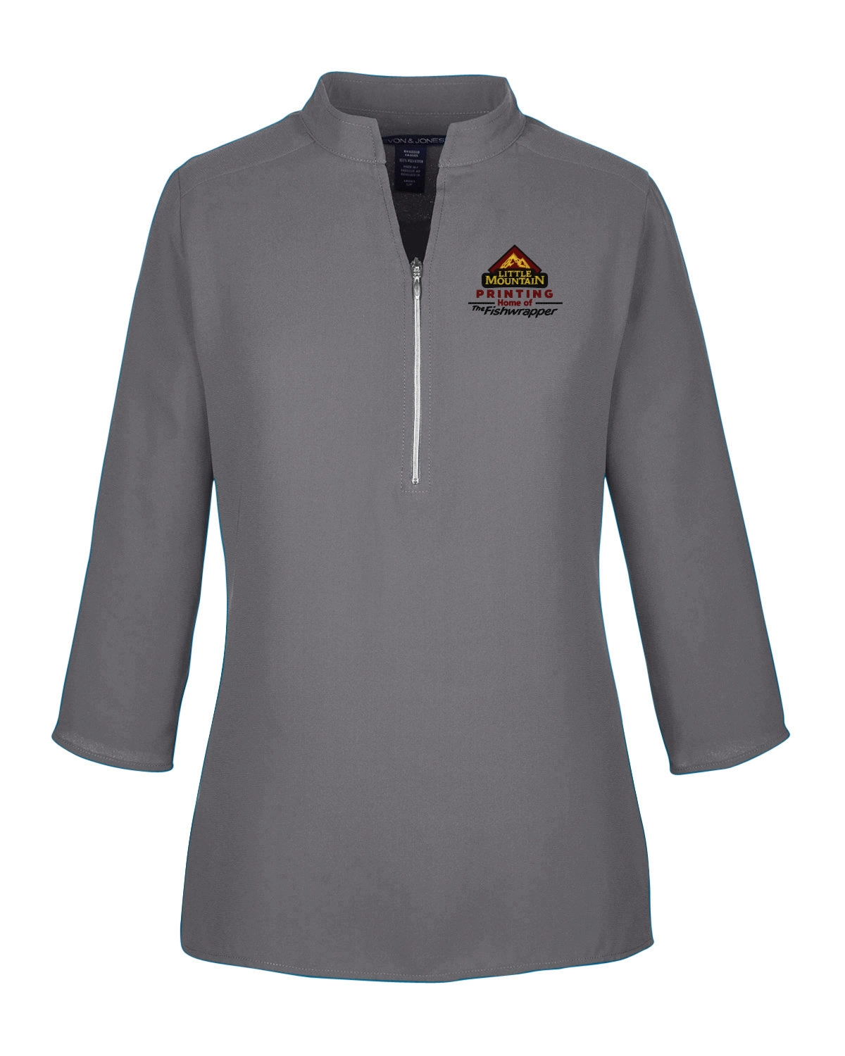 Variant Image for DP611W  - Devon & Jones Ladies' Perfect Fit™ Three-Quarter Sleeve Crepe Tunic - LMP - 3 Color - Maroon,Black,Gold - Website Little Mountain Printing