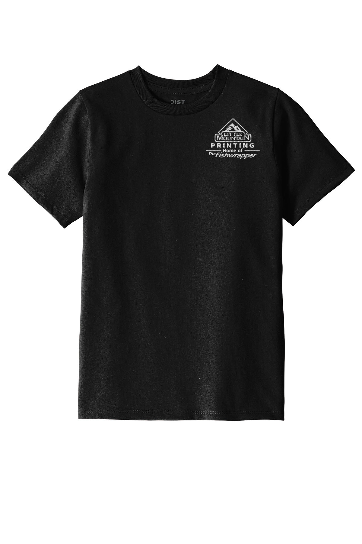 Variant Image for DT8000Y - District ® Youth Re-Tee ® - LMP - 1 Color - White - Website Little Mountain Printing