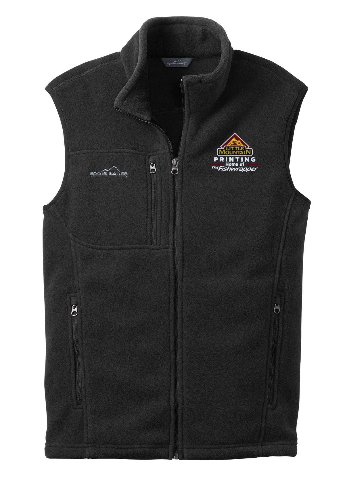 Variant Image for EB204 - Eddie Bauer® - Fleece Vest - LMP - 3 Color - Maroon,White,Gold - Website Little Mountain Printing