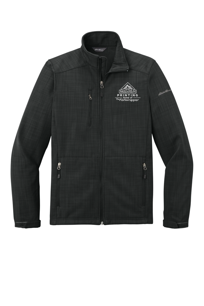 Variant Image for EB532 - Eddie Bauer® Shaded Crosshatch Soft Shell Jacket. - LMP - 1 Color - White - Website Little Mountain Printing