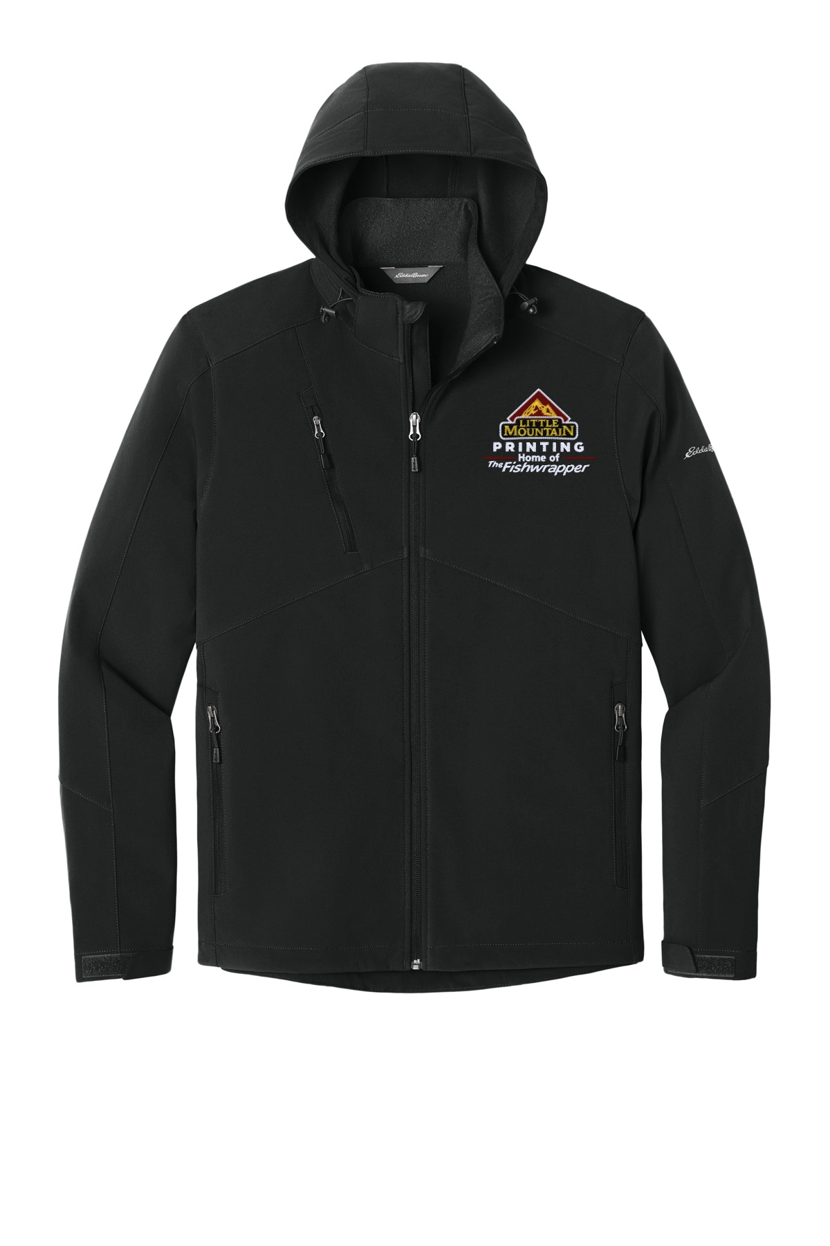 Variant Image for EB536 - Eddie Bauer® Hooded Soft Shell Parka - LMP - 3 Color - Maroon,White,Gold - Website Little Mountain Printing