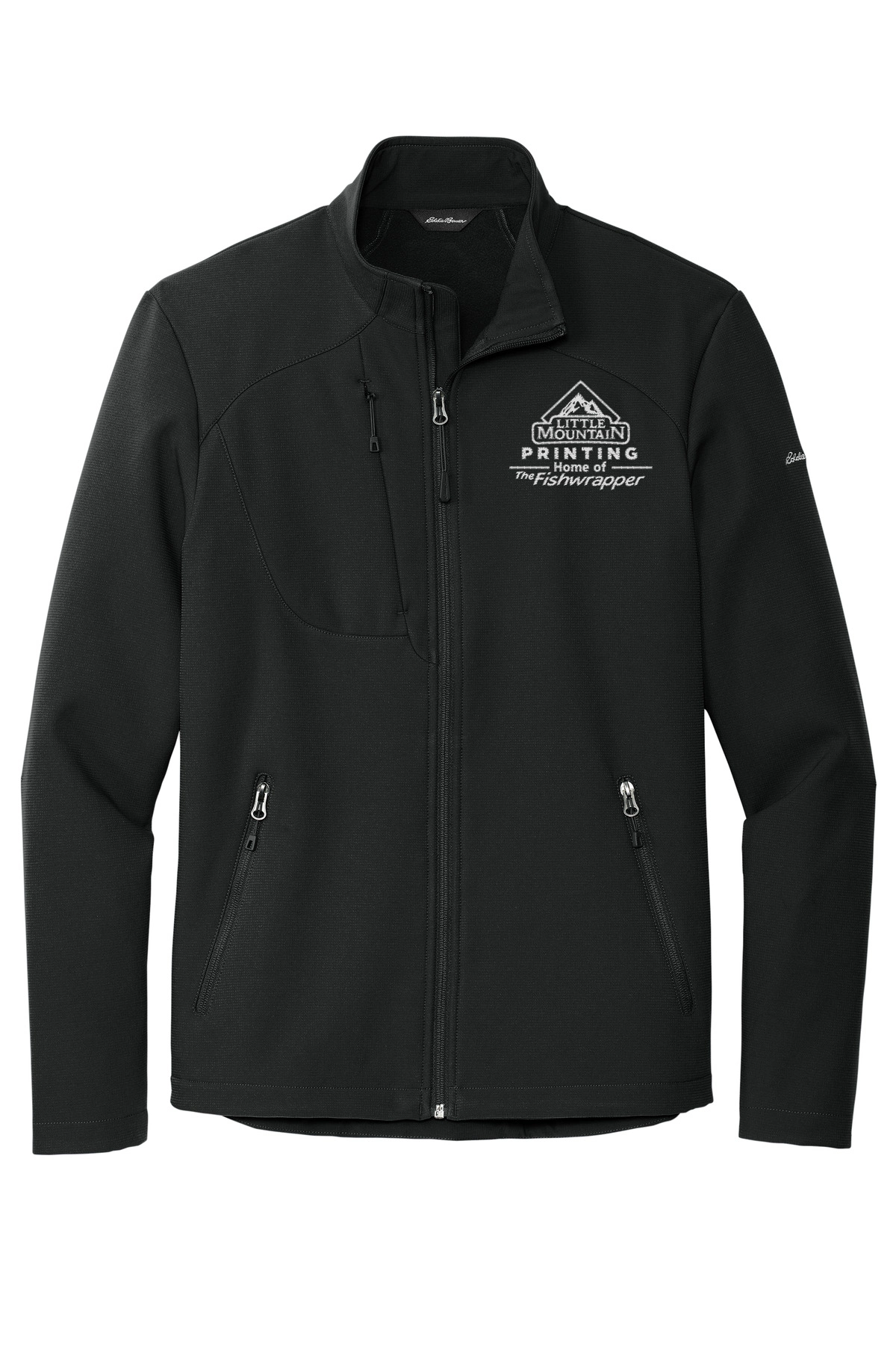 Variant Image for EB544 - Eddie Bauer® Stretch Soft Shell Jacket - LMP - 1 Color - White - Website Little Mountain Printing