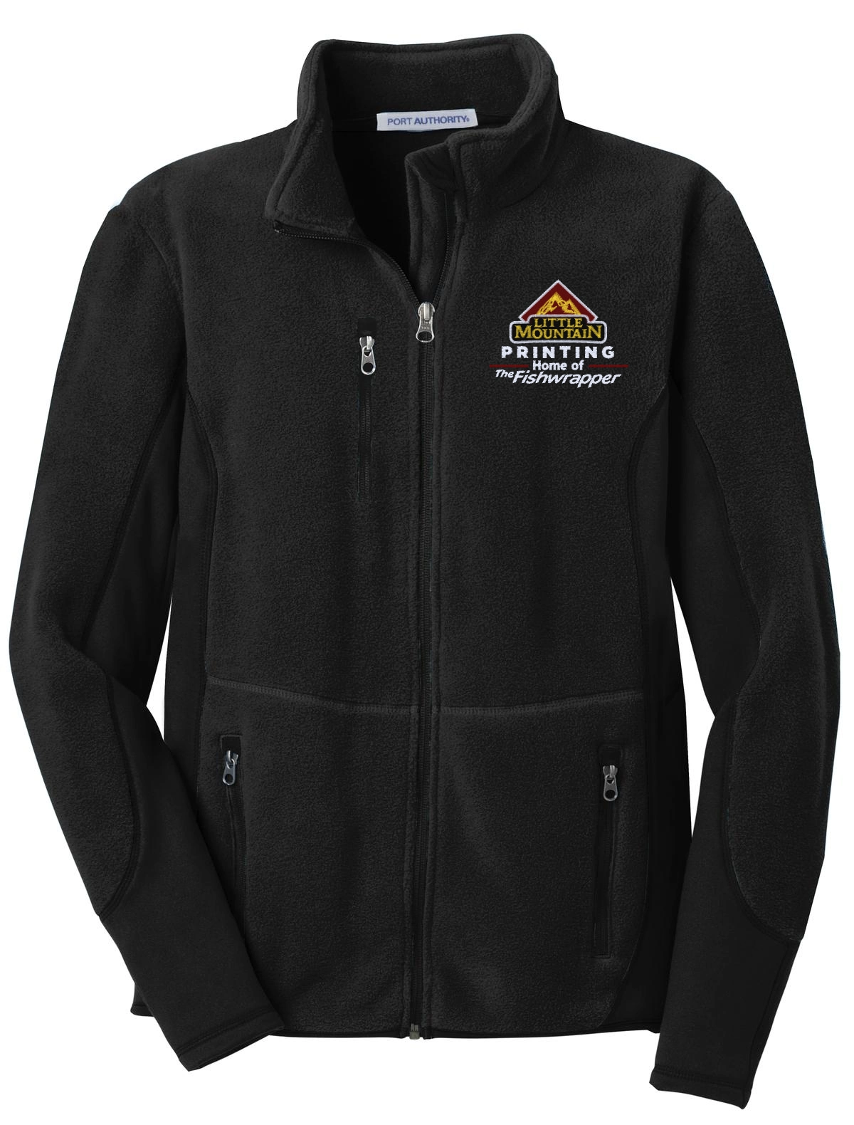 Variant Image for F227 - Port Authority® R-Tek® Pro Fleece Full-Zip Jacket - LMP - 3 Color - Maroon,White,Gold - Website Little Mountain Printing