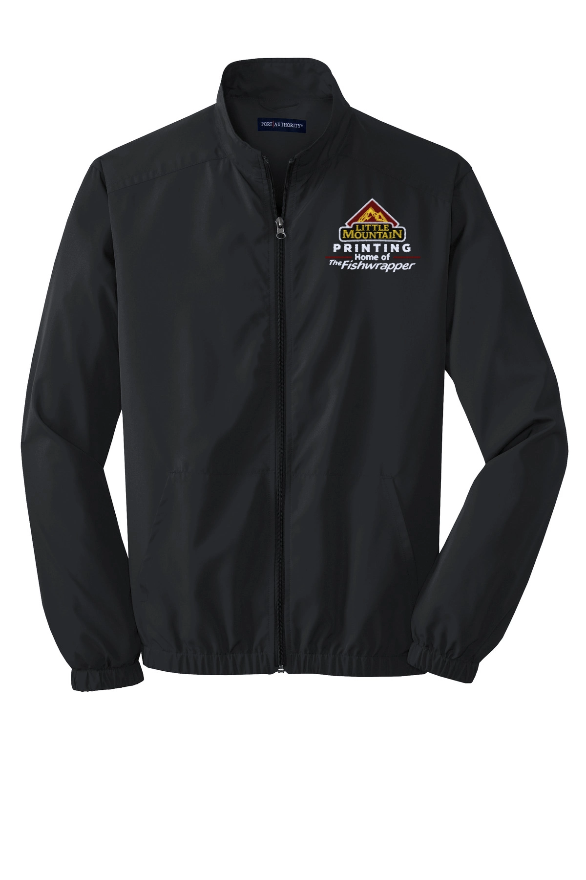 Variant Image for J305 - Port Authority® Essential Jacket - LMP - 3 Color - Maroon,White,Gold - Website Little Mountain Printing