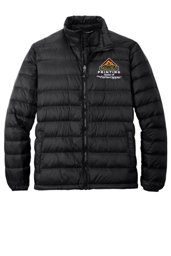 Variant Image for J323 - Port Authority® Down Jacket. - LMP - 3 Color - Maroon,White,Gold - Website Little Mountain Printing