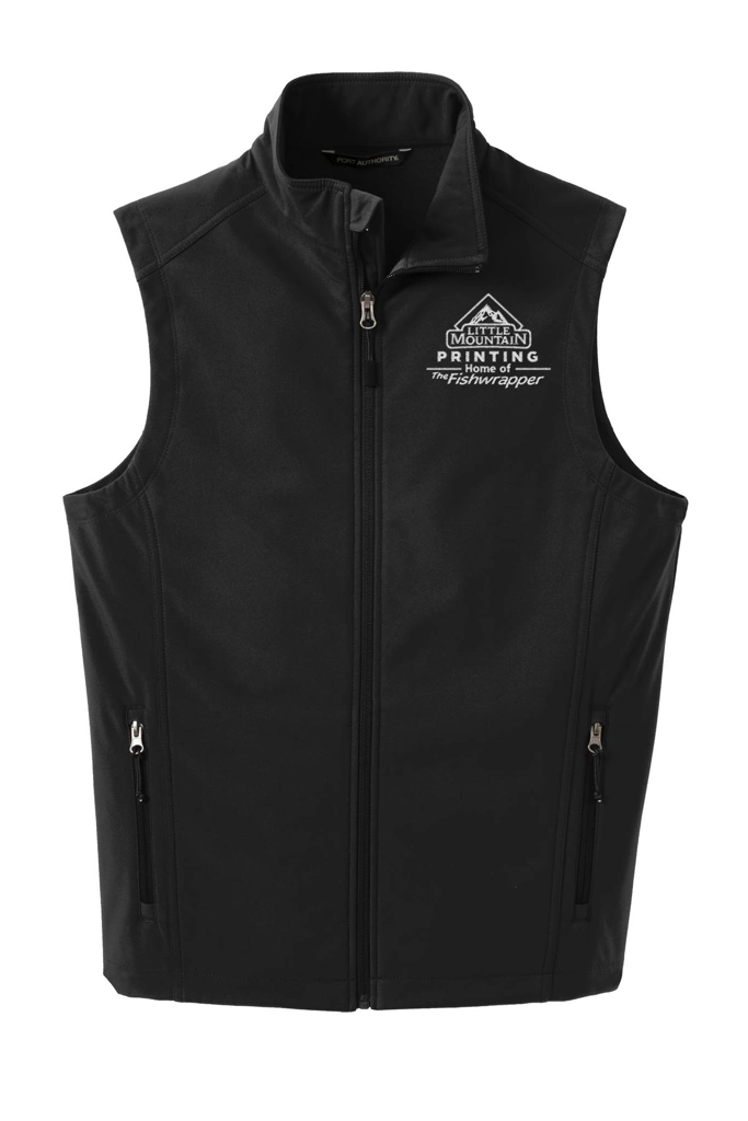 Variant Image for J325 - Port Authority® Core Soft Shell Vest. - LMP - 1 Color - White - Website Little Mountain Printing