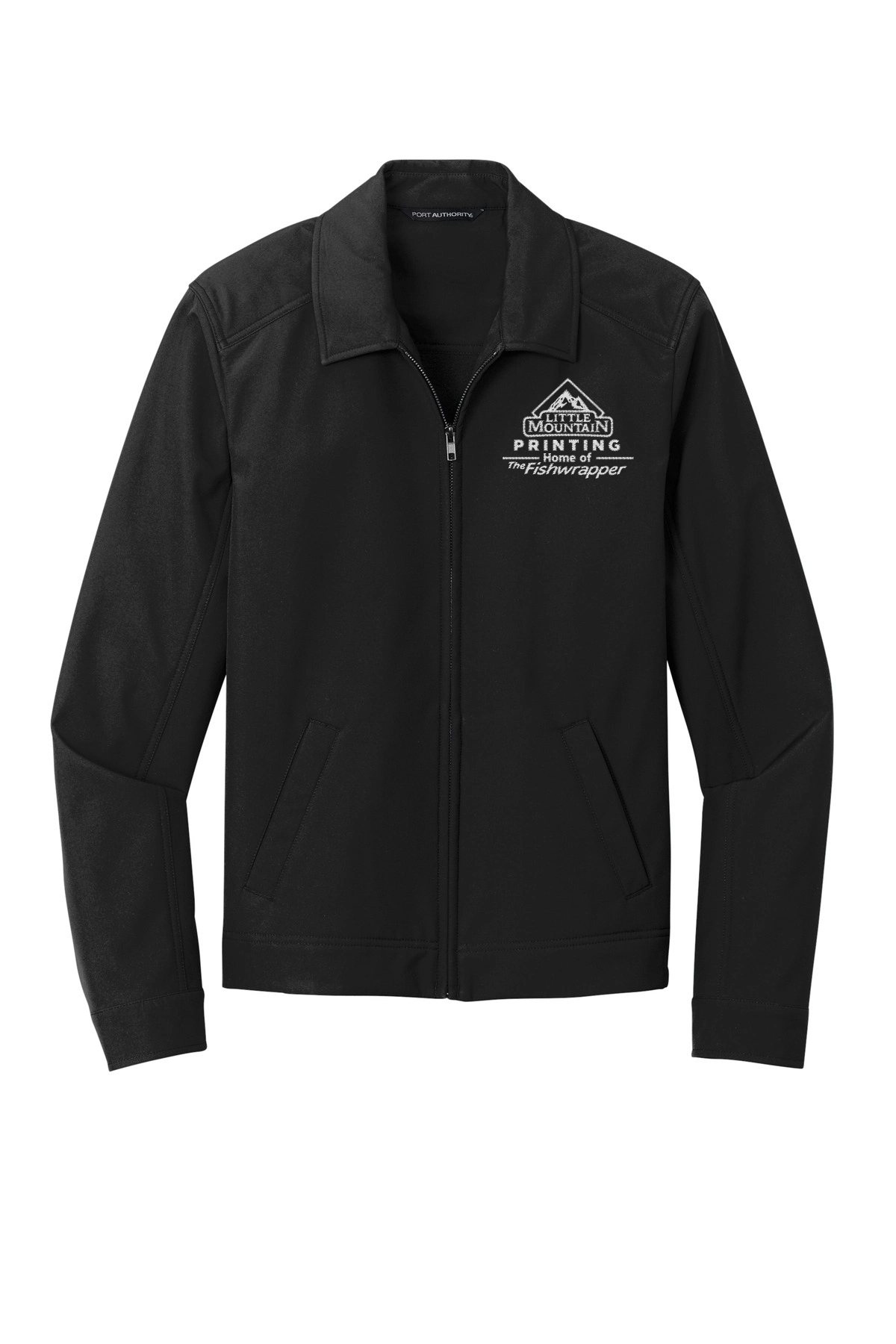 Variant Image for J417 - Port Authority® Mechanic Soft Shell Jacket - LMP - 1 Color - White - Website Little Mountain Printing