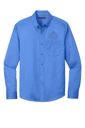 Variant Image for W808 - Port Authority® Long Sleeve SuperPro React™ Twill Shirt - LMP - 1 Color - Tone on Tone - Website Little Mountain Printing