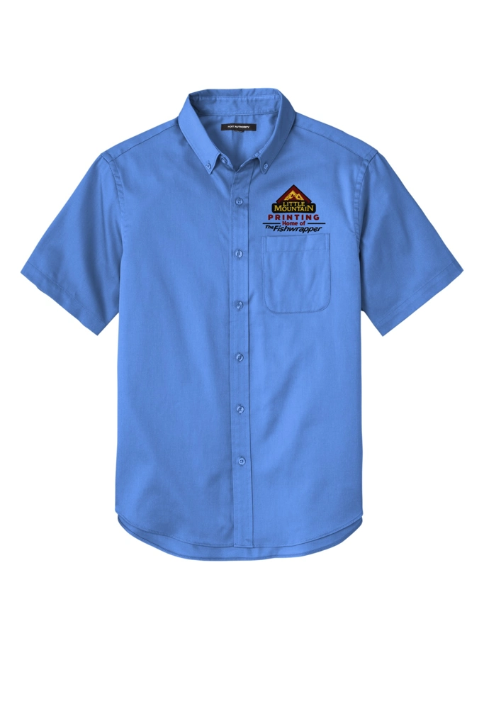Variant Image for W809 - Port Authority® Short Sleeve SuperPro React™Twill Shirt - LMP - 3-Color Black - Website Little Mountain Printing