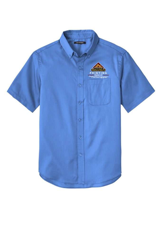 Variant Image for W809 - Port Authority® Short Sleeve SuperPro React™Twill Shirt - LMP - 3-Color White - Website Little Mountain Printing