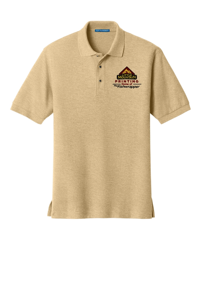 Variant Image for TLK500 - Port Authority® Tall Silk Touch™ Polo - LMP - 3-Color Black - Website Little Mountain Printing
