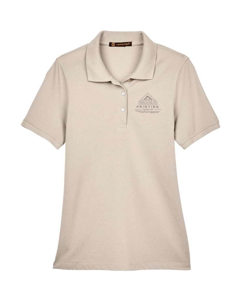 Variant Image for M265W - Harriton Women's Easy Blend Polo - LMP - 1 Color - Tone on Tone - Website Little Mountain Printing
