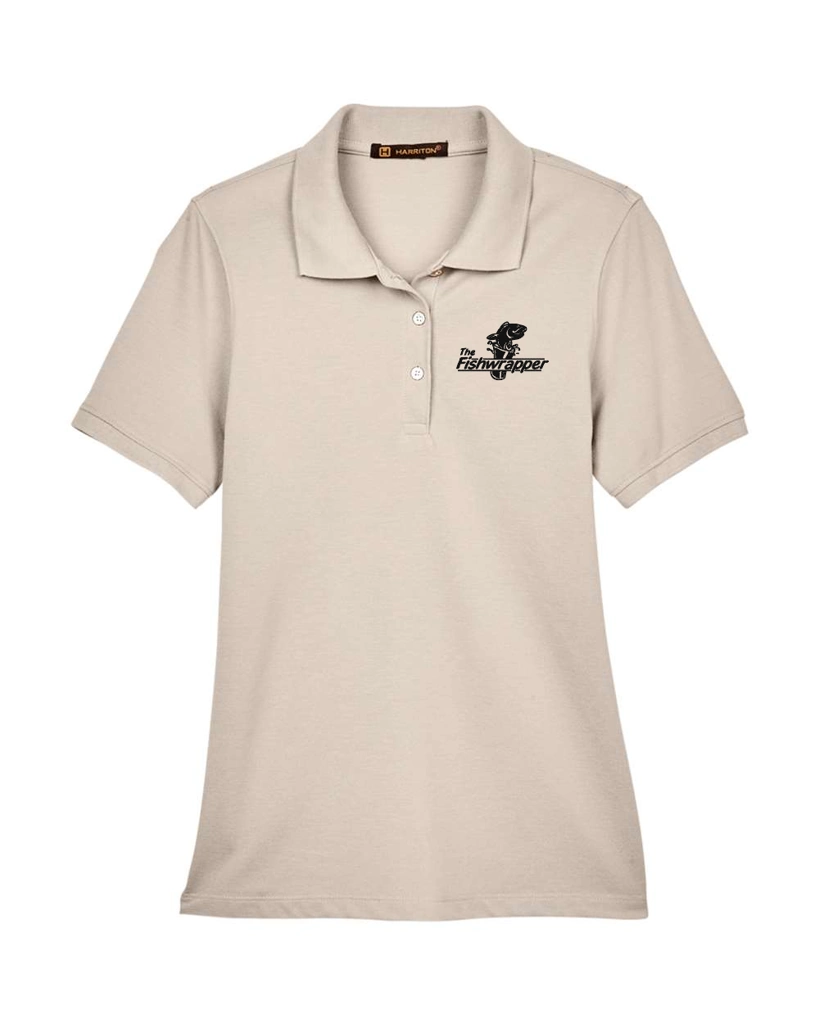 Variant Image for M265W - Harriton Women's Easy Blend Polo - FW - 1 Color Black - Website Little Mountain Printing