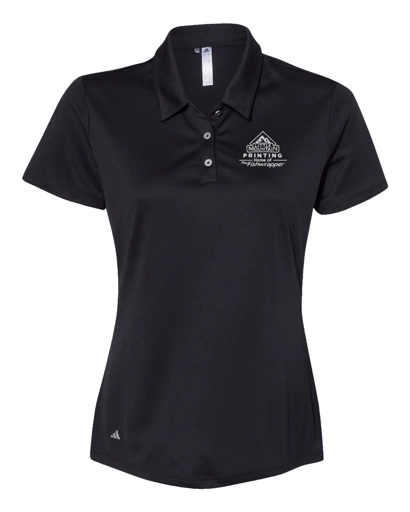 Variant Image for A231 - Adidas Women's Performance Polo - LMP - 1 Color - White - Website Little Mountain Printing