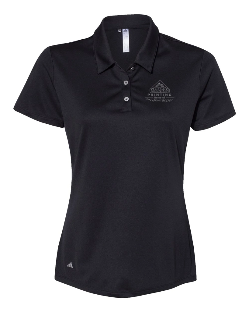 Variant Image for A231 - Adidas Women's Performance Polo - LMP - 1 Color - Tone on Tone - Website Little Mountain Printing