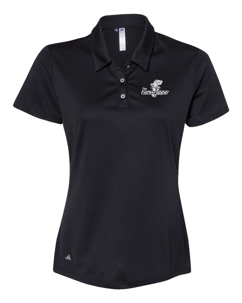 Variant Image for A231 - Adidas Women's Performance Polo - FW - 1 Color White - Website Little Mountain Printing