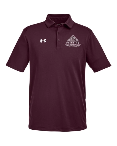 Variant Image for 1370399 - Under Armour Men's Tech™ Polo - LMP - 1 Color - White - Website Little Mountain Printing