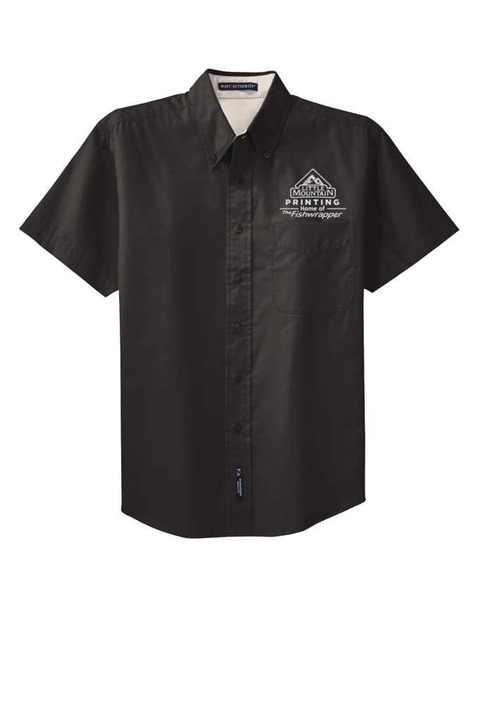 Variant Image for TLS508 - Port Authority® Tall Short Sleeve Easy Care Shirt. - LMP - 1 Color - White - Website Little Mountain Printing