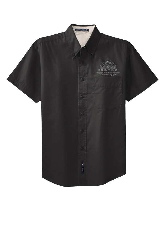 Variant Image for TLS508 - Port Authority® Tall Short Sleeve Easy Care Shirt. - LMP - 1 Color - Tone on Tone - Website Little Mountain Printing
