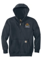 Variant Image for CT100614 - Carhartt® Rain Defender® Paxton Heavyweight Hooded Zip-Front Sweatshirt - LMP - 3-Color White - Website Little Mountain Printing