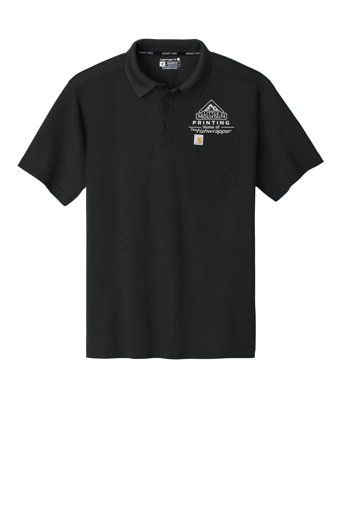 Variant Image for CT106880  - Carhartt Force® Snag-Resistant Pocket Polo - LMP - 1 Color - White - Website Little Mountain Printing