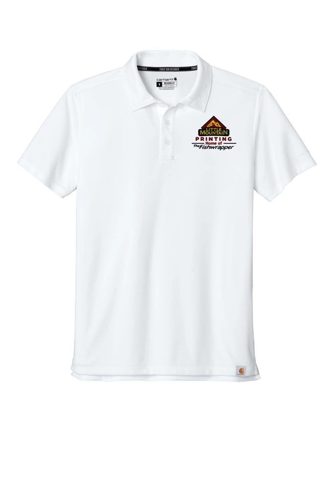 Variant Image for CT106899 - Carhartt Force® Sun Defender™ Polo - LMP - 3-Color Black - Website Little Mountain Printing