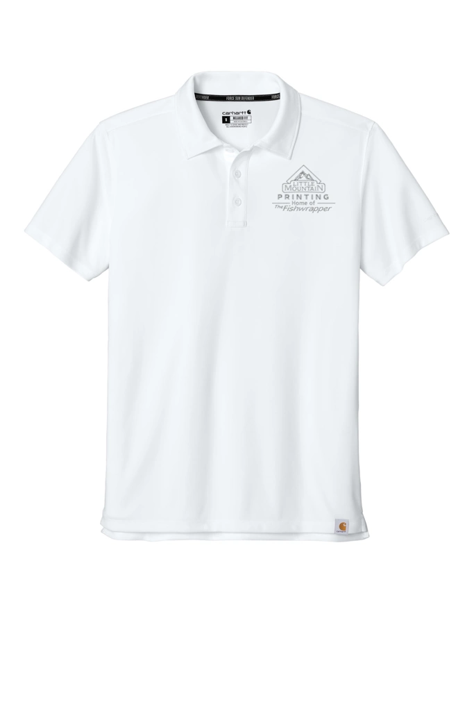 Variant Image for CT106899 - Carhartt Force® Sun Defender™ Polo - LMP - 1 Color - Tone on Tone - Website Little Mountain Printing