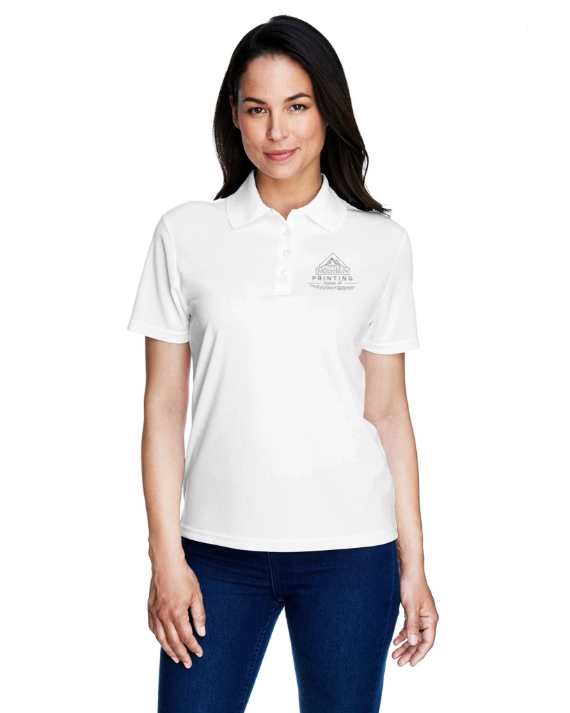 Variant Image for 78181 - CORE365 Ladies' Origin Performance Piqué Polo - LMP - 1 Color - Tone on Tone - Website Little Mountain Printing