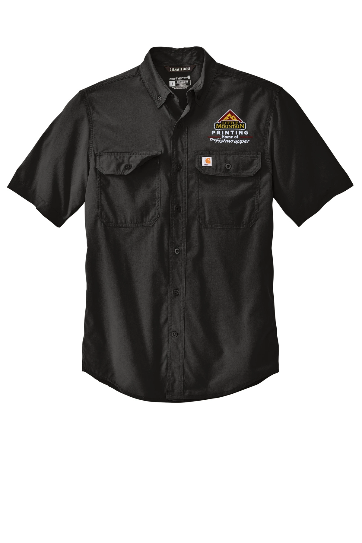 Variant Image for CT105292  - Carhartt Force® Solid Short Sleeve Shirt - LMP - 3-Color White - Website Little Mountain Printing