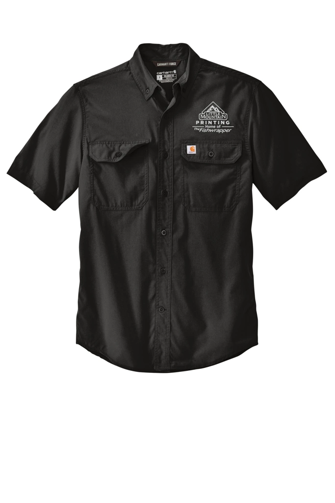Variant Image for CT105292  - Carhartt Force® Solid Short Sleeve Shirt - LMP - 1 Color - White - Website Little Mountain Printing
