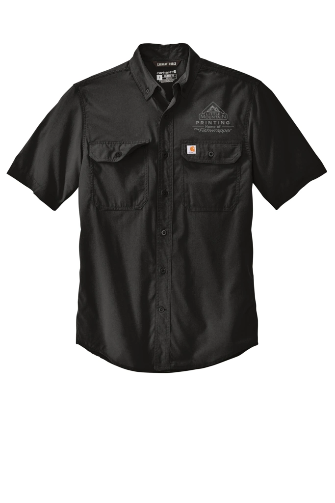 Variant Image for CT105292  - Carhartt Force® Solid Short Sleeve Shirt - LMP - 1 Color - Tone on Tone - Website Little Mountain Printing