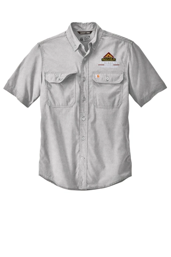 Variant Image for CT105292  - Carhartt Force® Solid Short Sleeve Shirt - LMP - 3-Color White - Website Little Mountain Printing