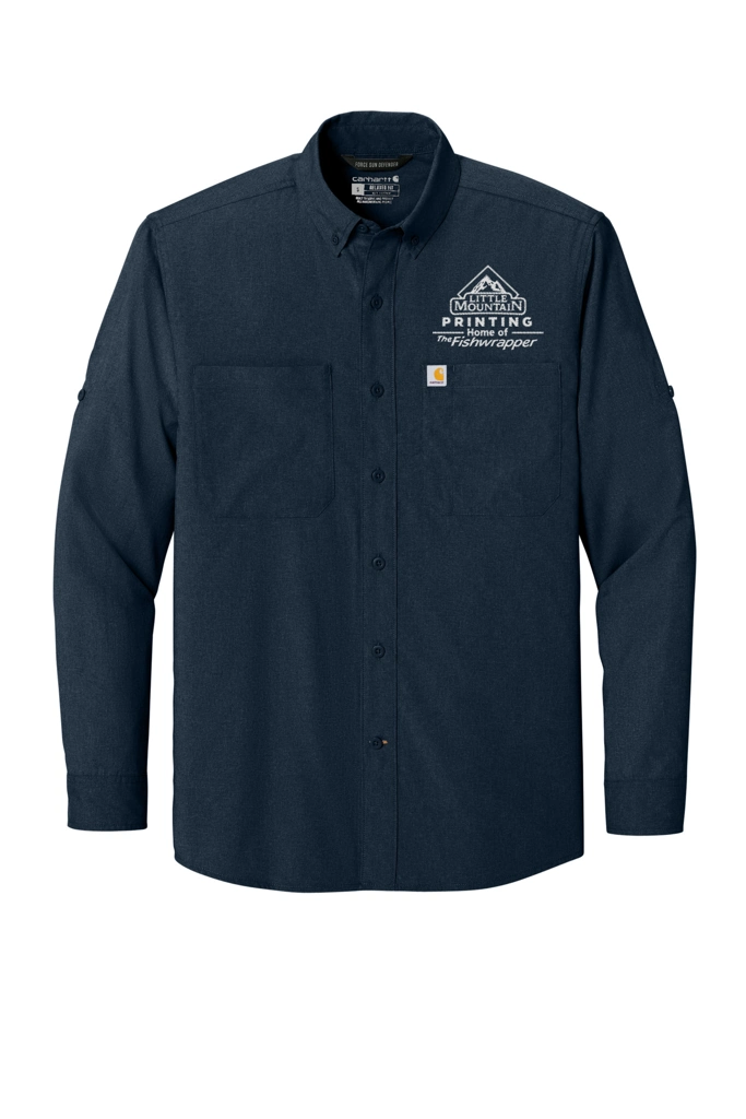 Variant Image for CT107106 - Carhartt Force® Sun Defender™ Long Sleeve Shirt - LMP - 1 Color - White - Website Little Mountain Printing