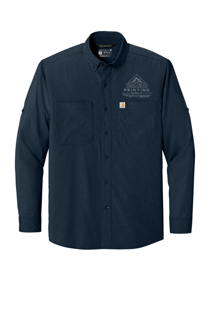 Variant Image for CT107106 - Carhartt Force® Sun Defender™ Long Sleeve Shirt - LMP - 1 Color - Tone on Tone - Website Little Mountain Printing