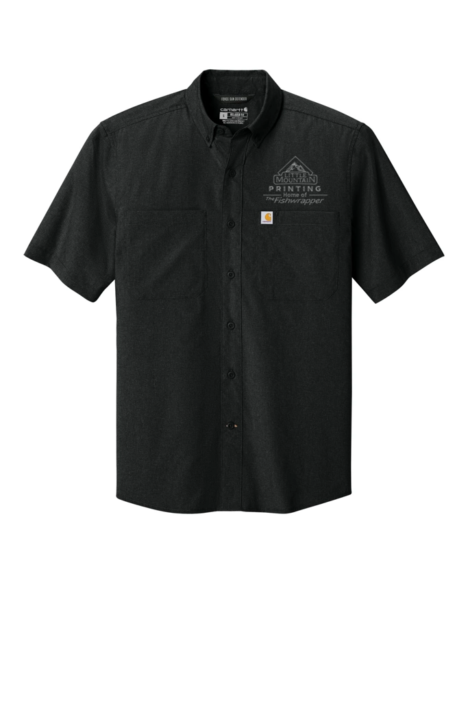 Variant Image for CT107107 - Carhartt Force® Sun Defender™ Short Sleeve Shirt - LMP - 1 Color - Tone on Tone - Website Little Mountain Printing