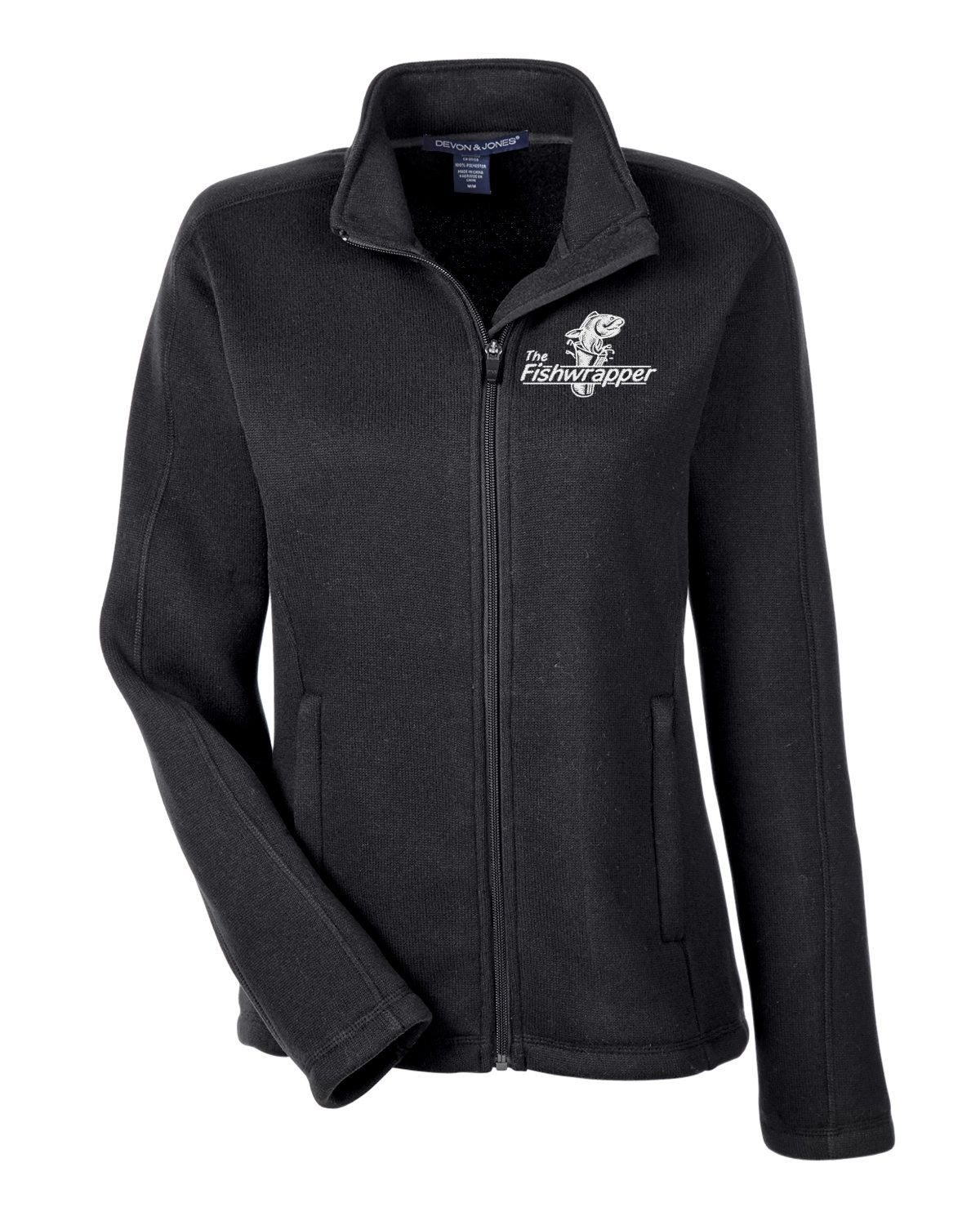 Variant Image for DG793W  - Devon & Jones Ladies' Bristol Full-Zip Sweater Fleece Jacket - FW - 1 Color White - Website Little Mountain Printing