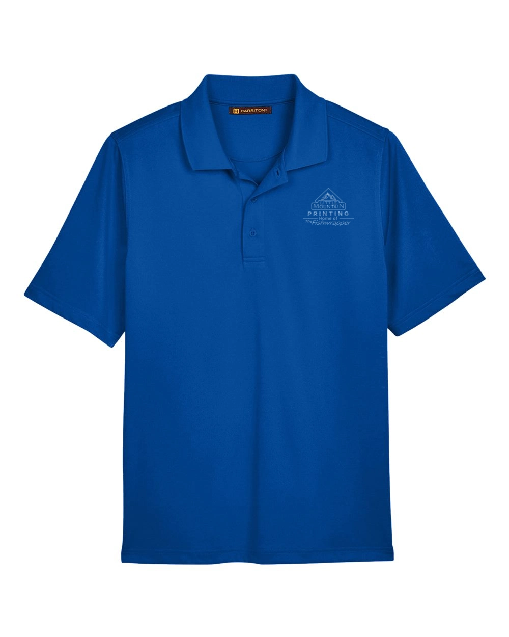 Variant Image for M348T - Harriton Men's Tall Advantage Snag Protection Plus IL Polo - LMP - 1 Color - Tone on Tone - Website Little Mountain Printing