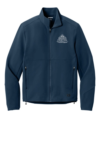 Variant Image for OG740 - OGIO® Kinetic Soft Shell - LMP - 1 Color - White - Website Little Mountain Printing